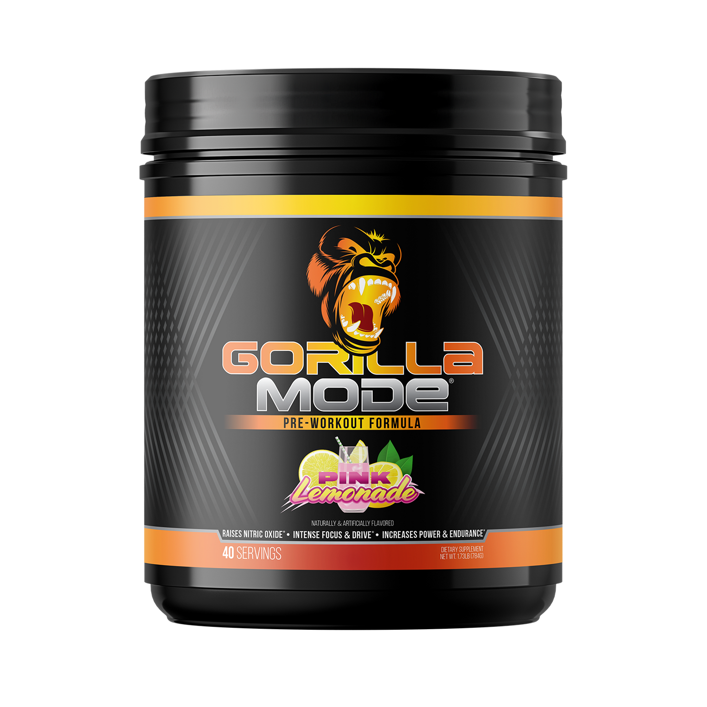 Gorilla Mode Pre Workout Massive Pumps Laser Focus Energy 792g