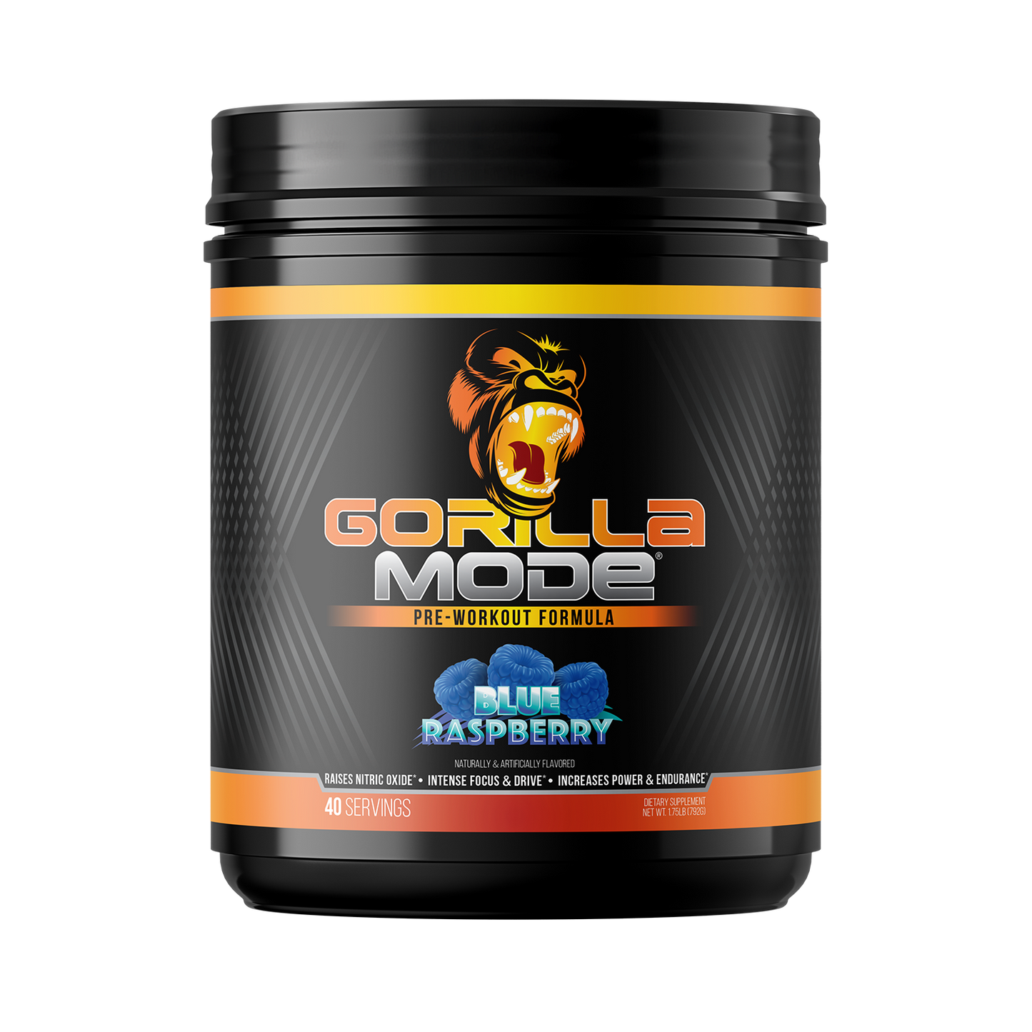 Gorilla Mode Pre Workout Massive Pumps Laser Focus Energy 792g