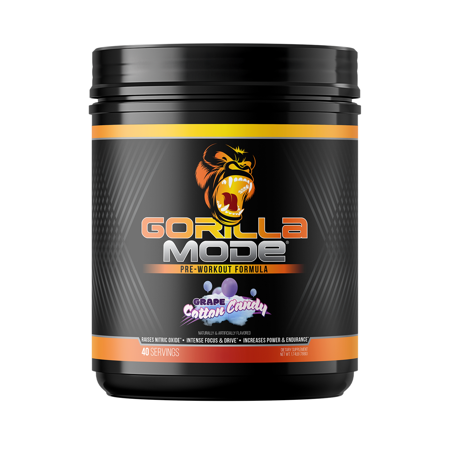 Gorilla Mode Pre Workout Massive Pumps Laser Focus Energy 792g